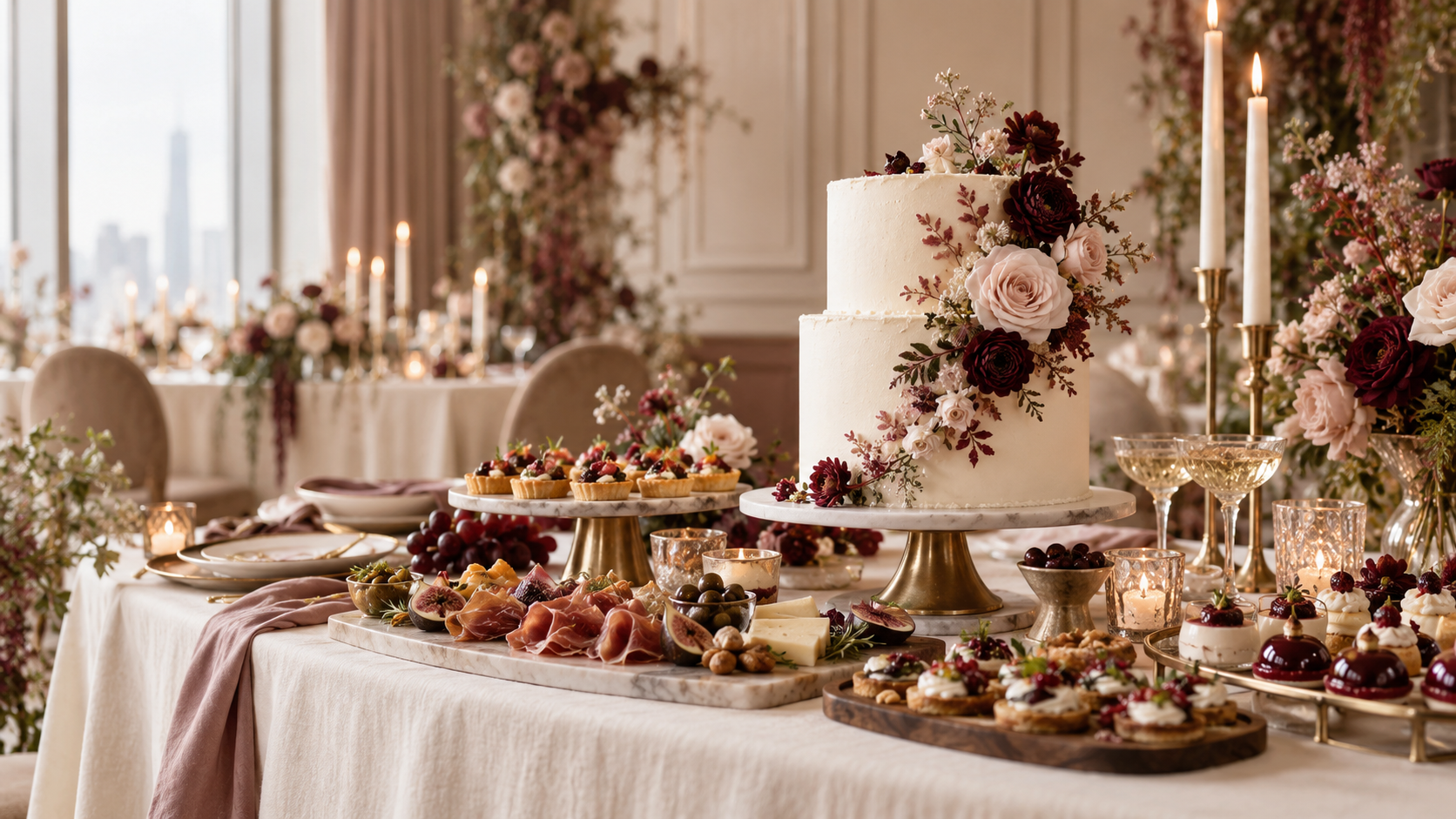 Luxury floral cake